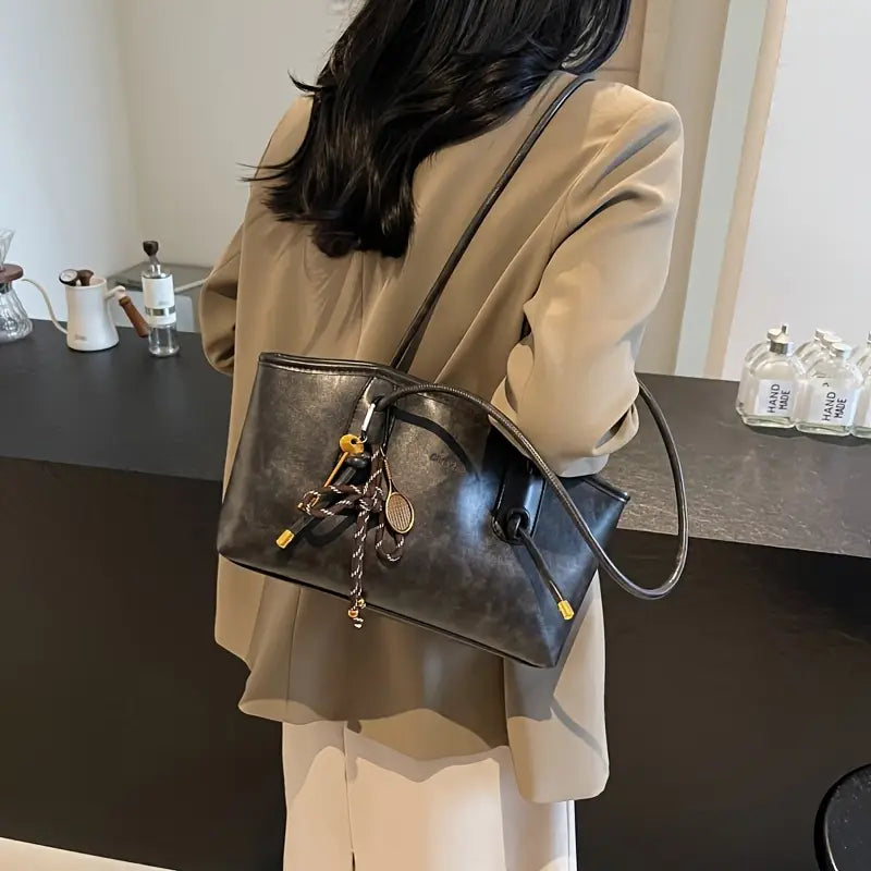 Vintage Stil Tote Çanta