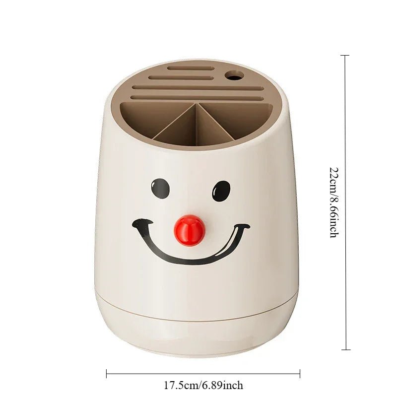 360° Dönen Çok Amaçlı Mutfak Bıçak Tutucu Büyük Kapasiteli Düzenleyici - MAKKA