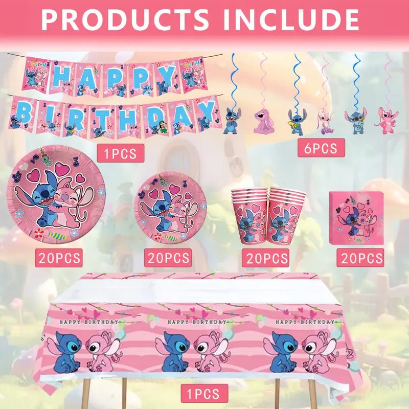 88 Parça Doğum Günü Parti Seti Afiş Tabak Peçete Süslemeleri - MAKKA