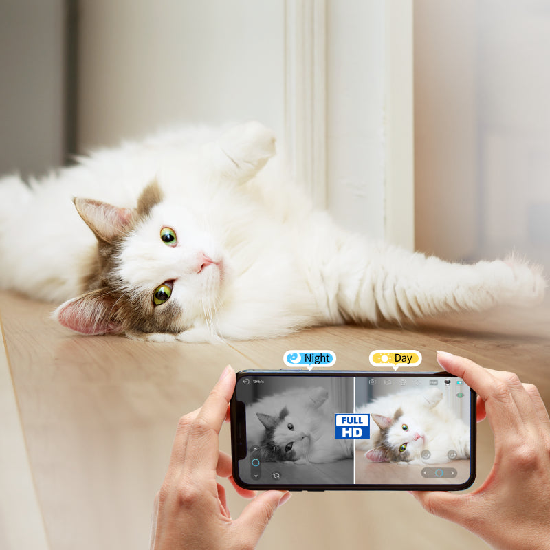 Meanyou Ebo 1080p Hareketli Ev Kamerası Otomatik Şarjlı, Gece Görüşlü
