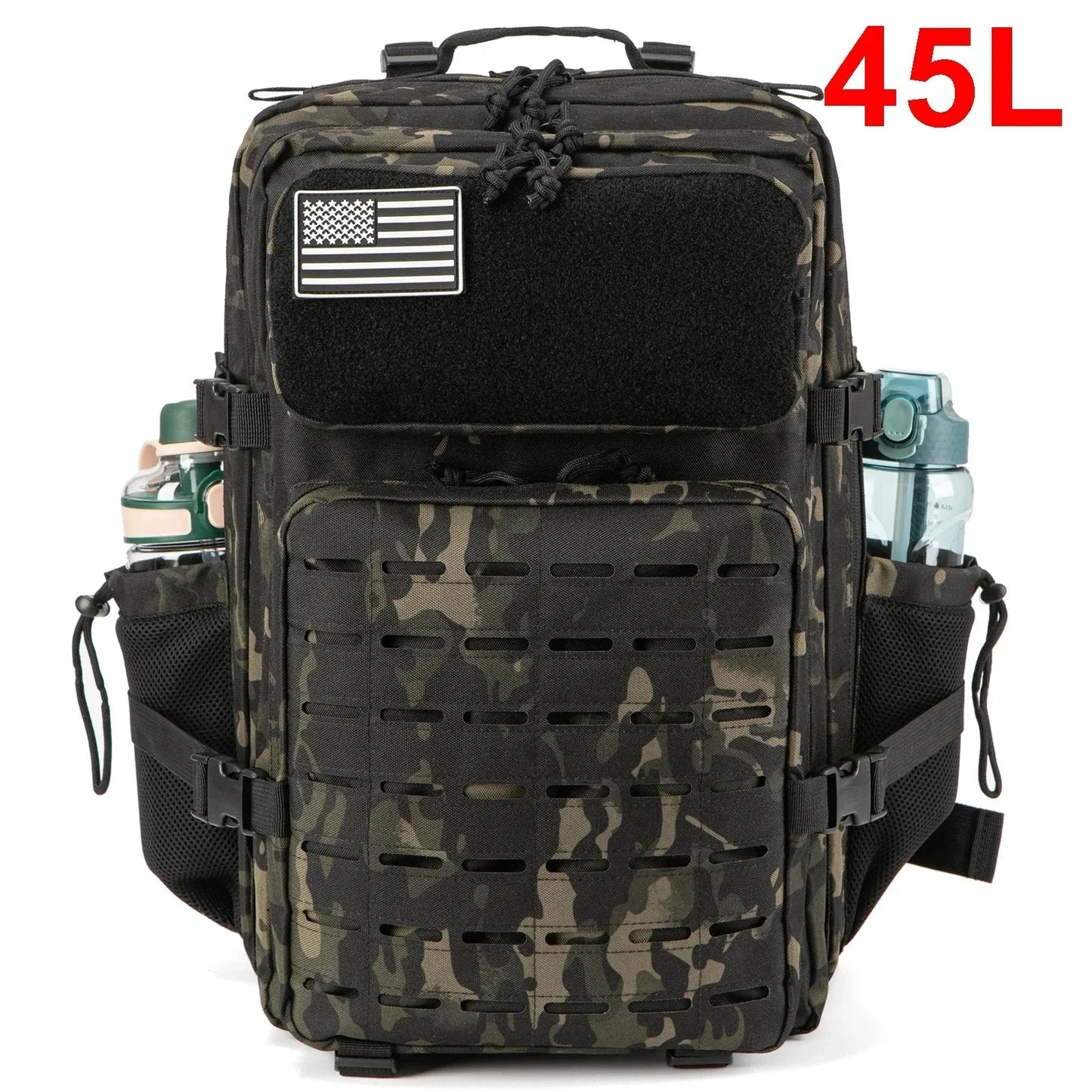 25L/45L Taktik Sırt Çantası Dayanıklı Çok Bölmeli Fermuarlı - MAKKA