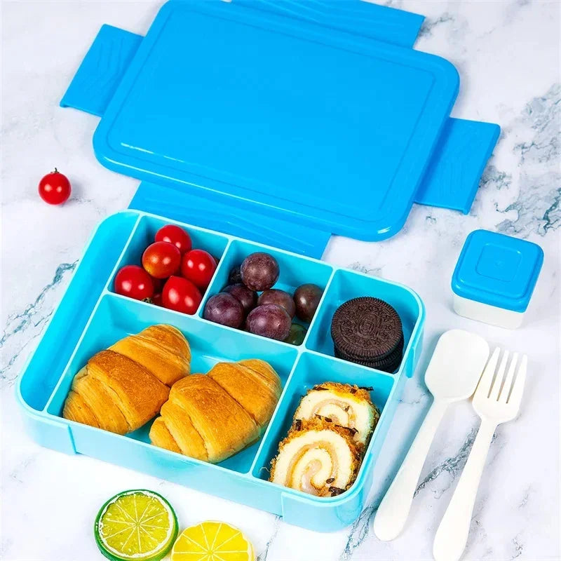 1330ml 5 Bölmeli Mikrodalga Uyumlu Sızdırmaz Beslenme Kabı - MAKKA