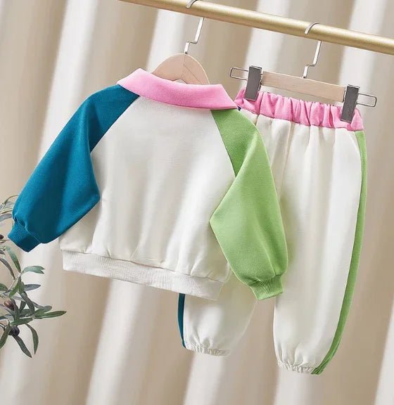 Canlı Renkli Uzun Kollu Kız Çocuk Takımı 2–7 Yaş - MAKKA