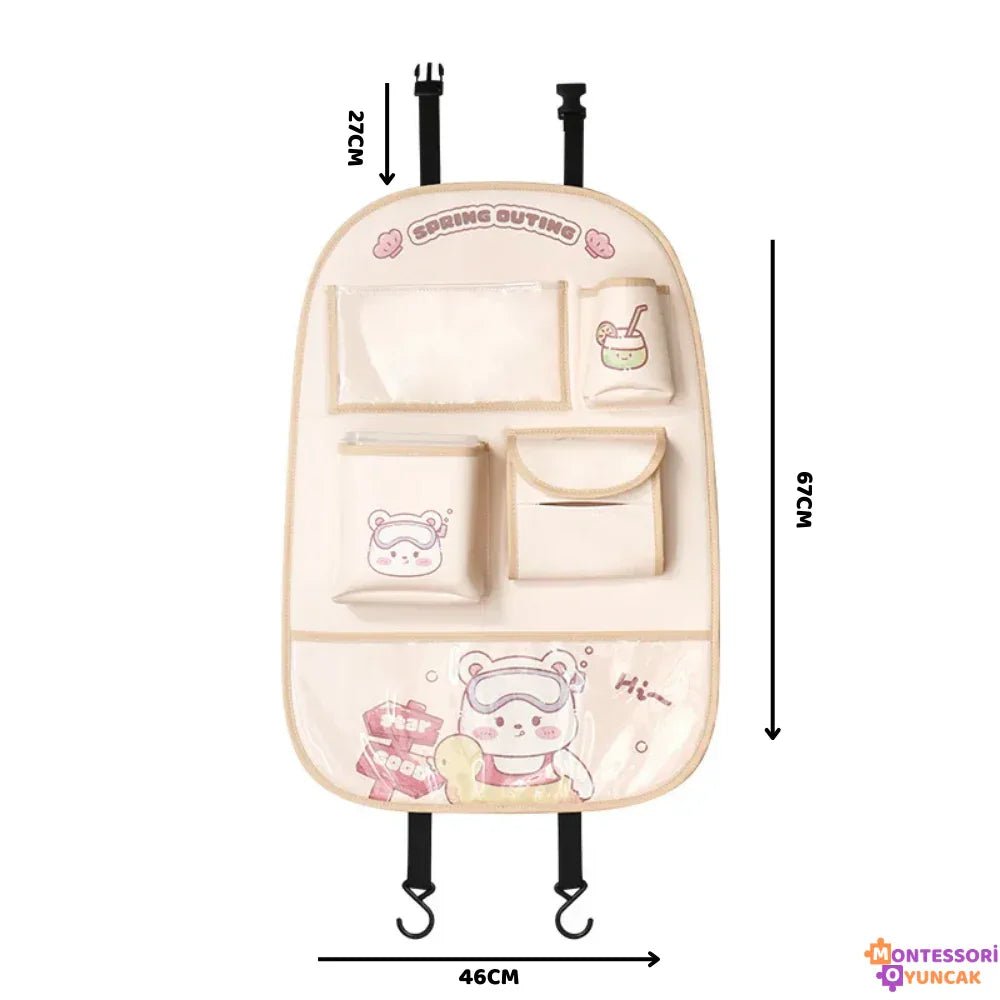 Çocuk Araba Koltuğu Organizerı Çok Bölmeli Taşınabilir Su Geçirmez - MAKKA