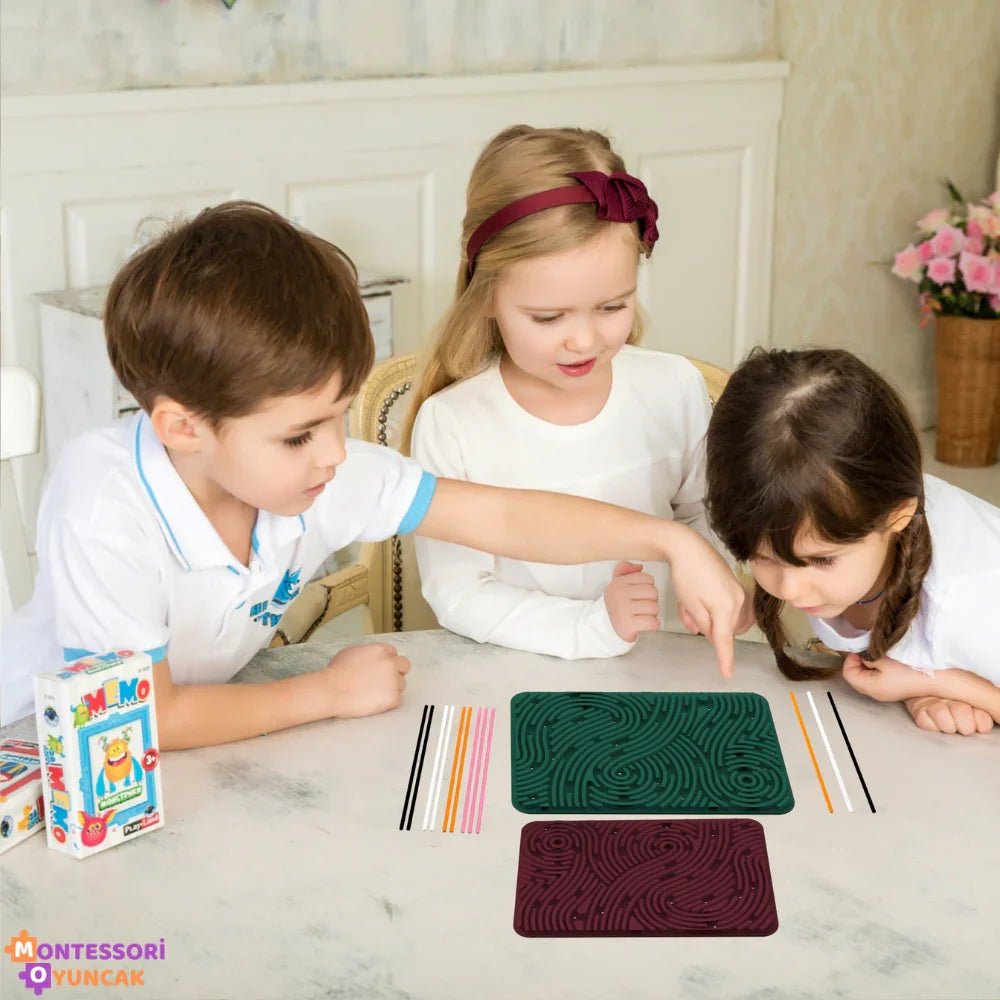 Çocuklar için Montessori Duyusal Aktivite Panosu - Keşif Oyunu - MAKKA