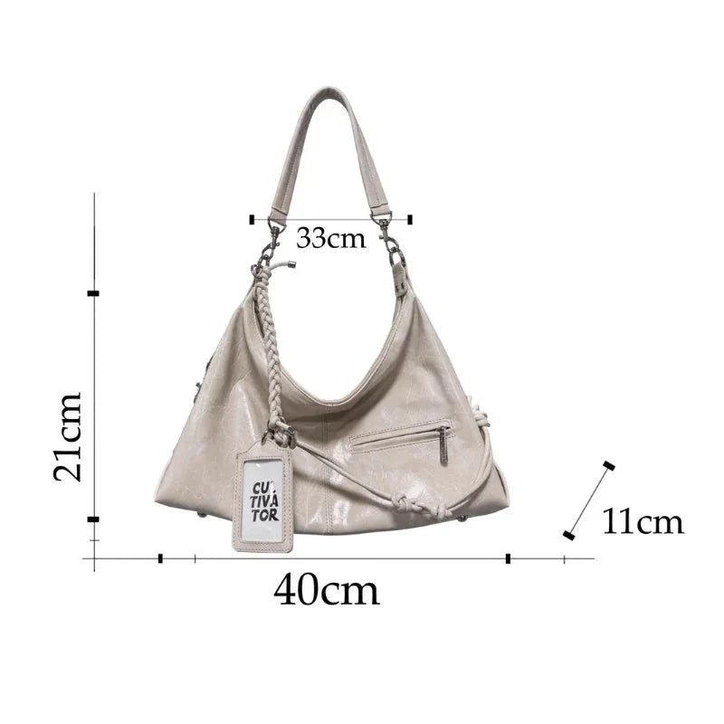 Deri 40x21x11 cm Kadın Tote Çanta Çok Bölmeli Şık - MAKKA