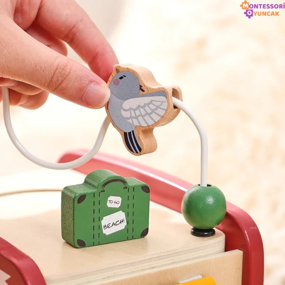 Eğitici Montessori Akıllı Safari Otobüsü: Ahşap Öğrenme Arkadaşı - MAKKA