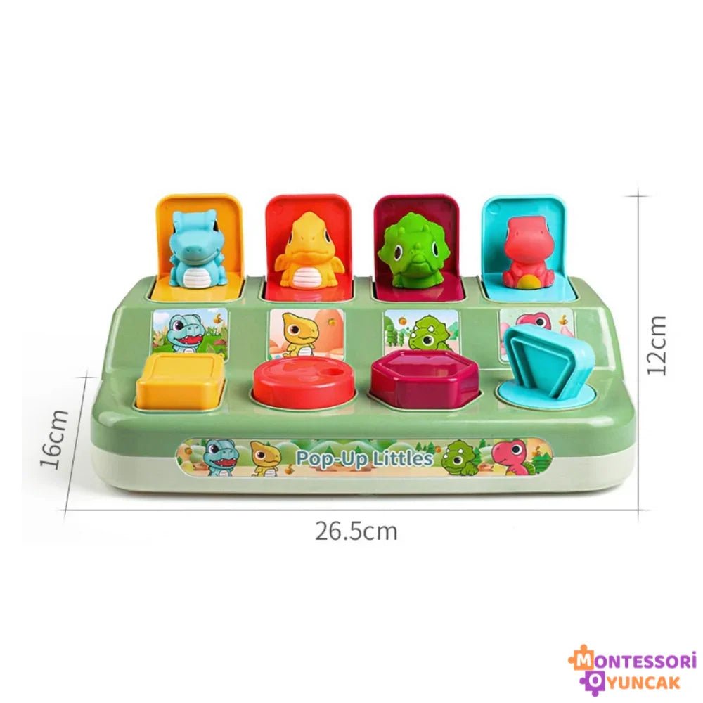 Eğitici Saklambaç Dinazor Oyunu – Hafıza Dikkat Motor Becerileri - MAKKA