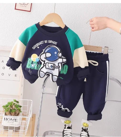 Erkek Çocuk Uzun Kollu Pamuk Karışımlı Rahat Takım 1 - 5 Yaş - MAKKA