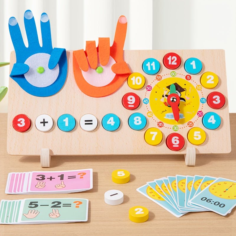 Etkileşimli Matematik Oyuncağı Saatli Sayı Kartları ile Öğrenme Eğlencesi - MAKKA