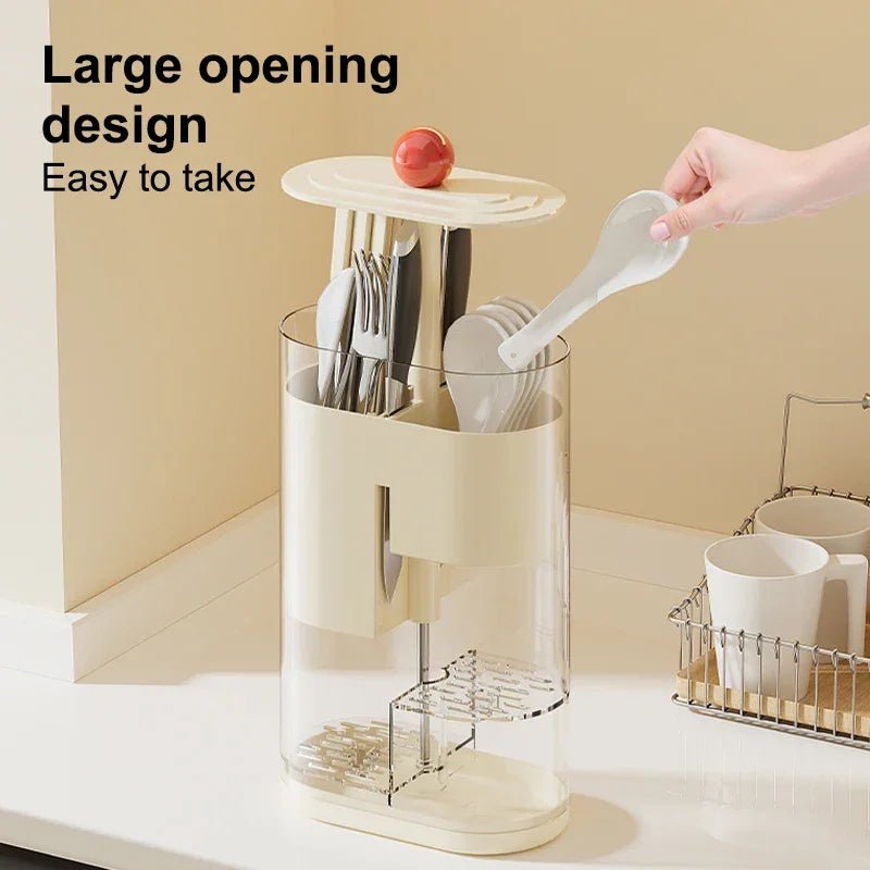 Kaldırılabilir Çubuk Tutucu Büyük Kapasiteli Toz Geçirmez Mutfak Düzenleyici - MAKKA