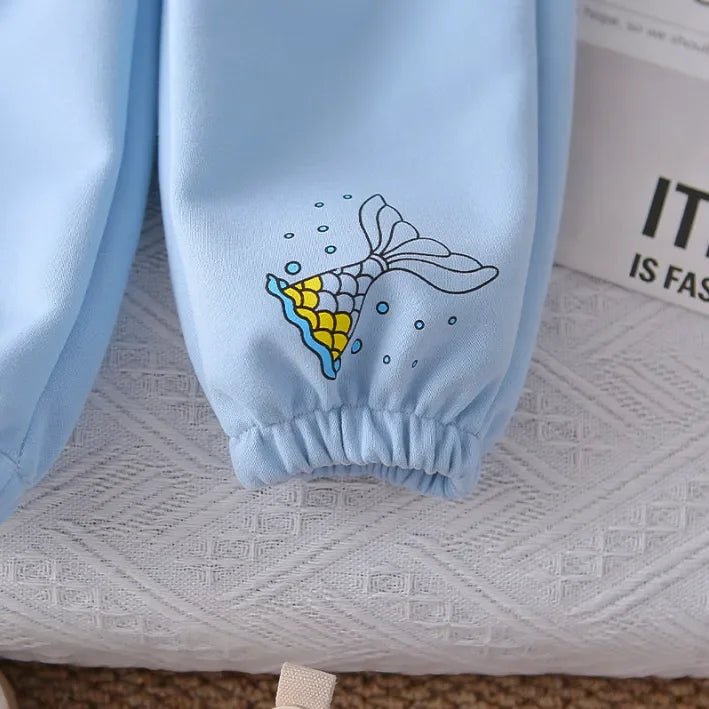 Kız Çocuk Denizkızı Fırfırlı 2 Parça Günlük Takım 1 - 5 Yaş - MAKKA