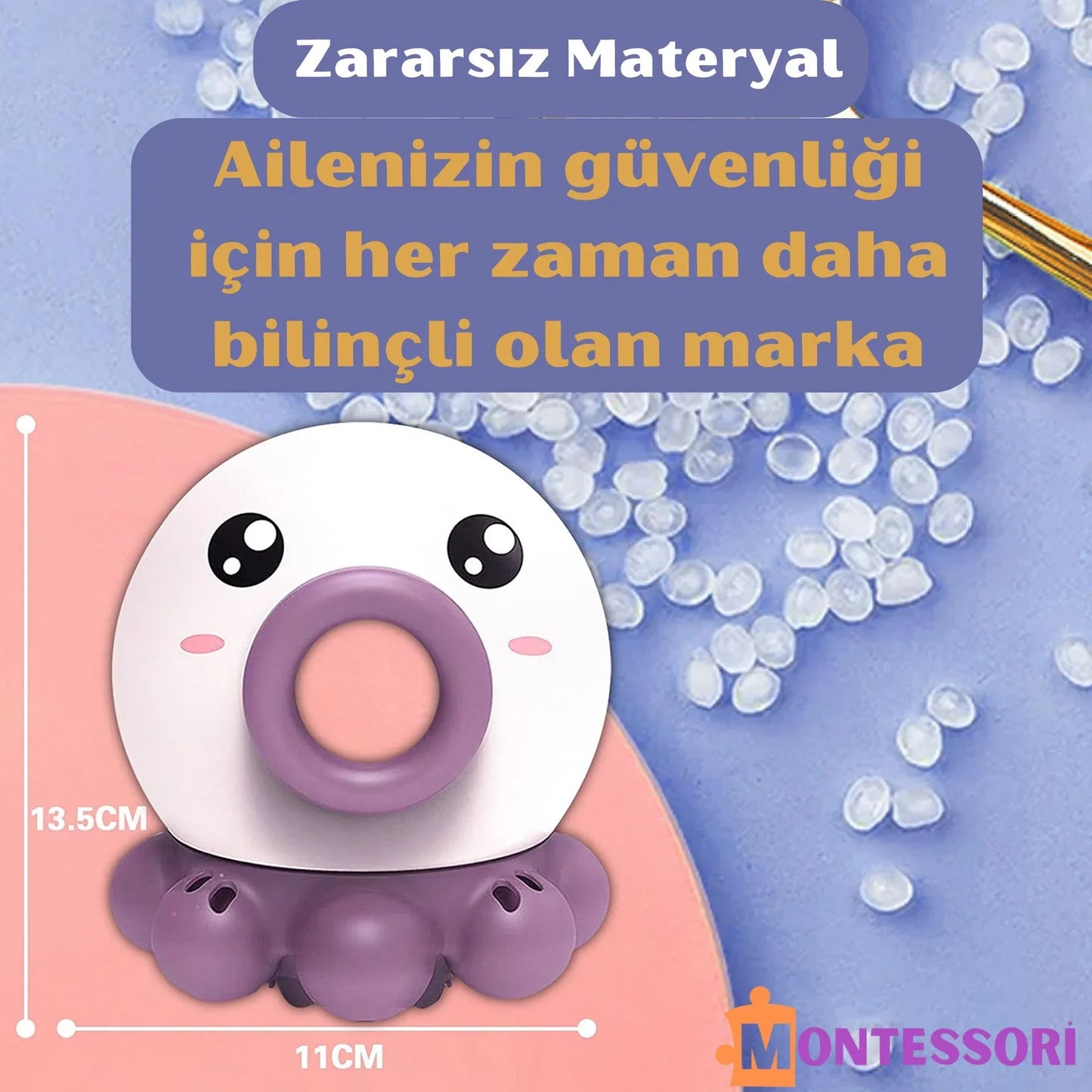 Montessori Ahtapot Banyo Musluğu Kapak Çocuk Güvenli Su Akışı - MAKKA