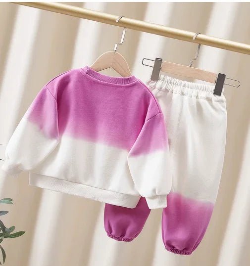 Mor Beyaz Kız Çocuk Pamuklu Takım 2 - 7 Yaş Konforlu - MAKKA