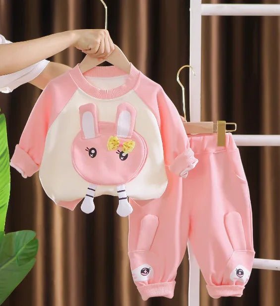 Pembe Uzun Kollu Kız Çocuk Takımı 1 - 6 Yaş Yumuşak - MAKKA