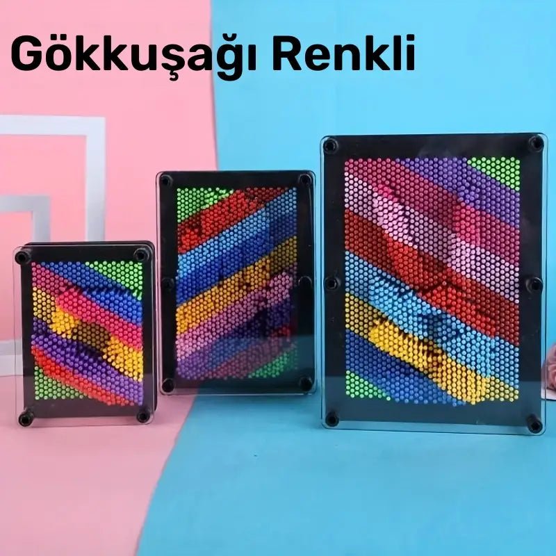 Renk Değiştiren 3D Gökkuşağı El İzi Kalıbı - 3 Boyutlu Hediyelik - MAKKA