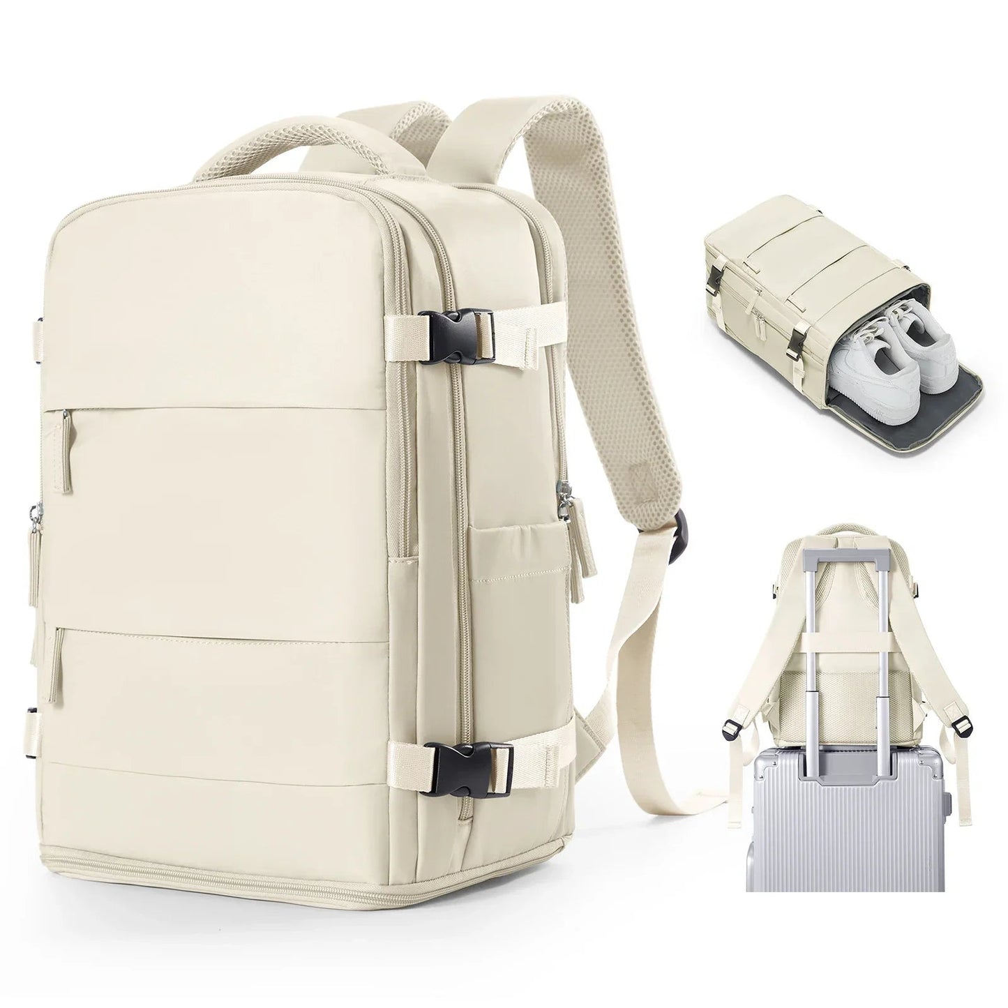 Ryanair Onaylı Suya Dayanıklı Kabin Sırt Çantası Laptop Bölmeli - MAKKA