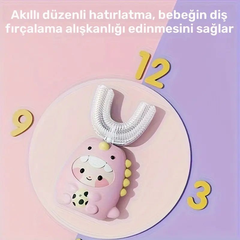 Şarjlı Elektrikli Diş Fırçası 3 Modlu Yumuşak Başlıklı Pastel Renkli - MAKKA