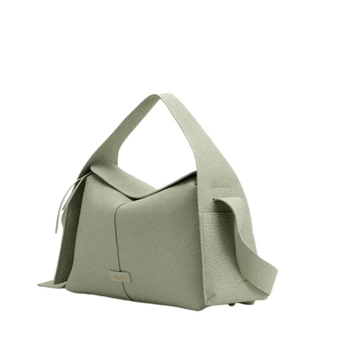 Tam Damarlı Deri Drippa Roof Bag Lüks Omuz Çantası - MAKKA