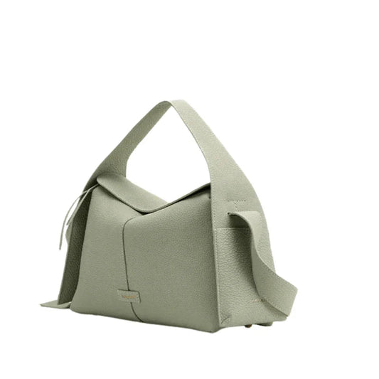 Tam Damarlı Deri Drippa Roof Bag Lüks Omuz Çantası - MAKKA