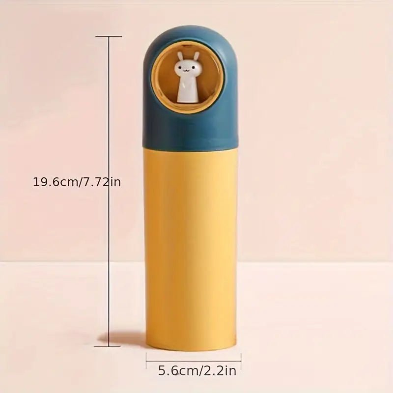 Taşınabilir Karikatür Tavşan Seyahat Diş Fırçası Kılıfı Seti - MAKKA