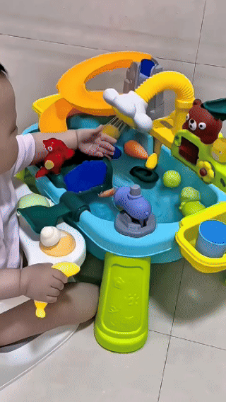 Interaktif Balık Tutma Su Masası Oyuncağı Işıklı Buharlı Fıskiye Seti - MAKKA