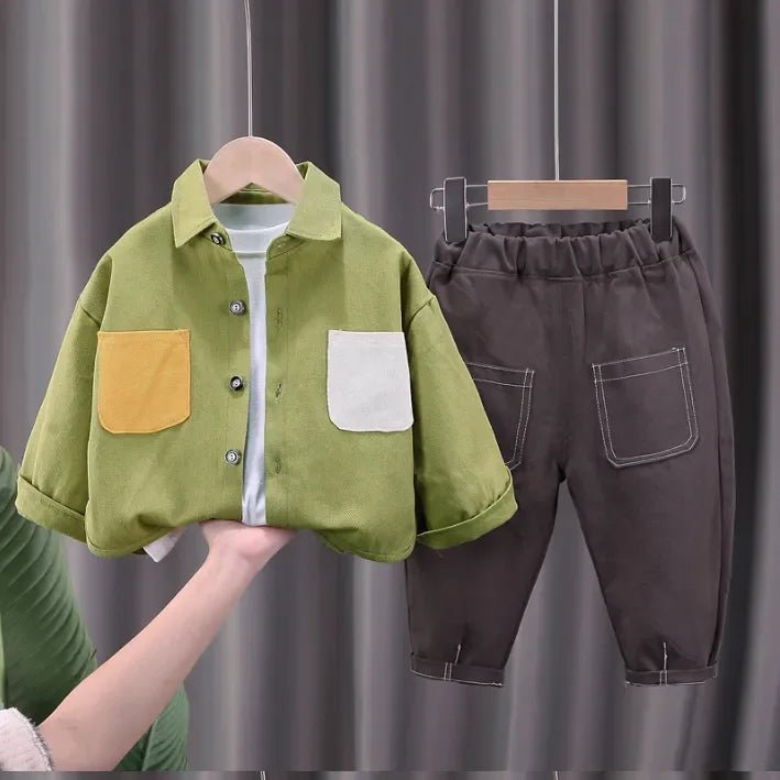 1 - 5 Yaş Erkek Çocuk 3 Parça Pamuklu Takım - MAKKA