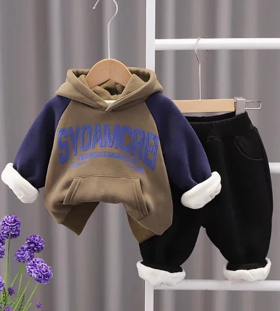 1 - 5 Yaş Erkek Kalın Sıcaklık Sağlayan Polar Takım - MAKKA