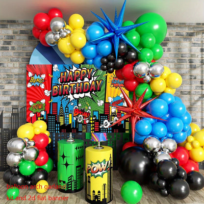 105 Parça Renkli Balon Zinciri Parti Süsleme Kiti - MAKKA