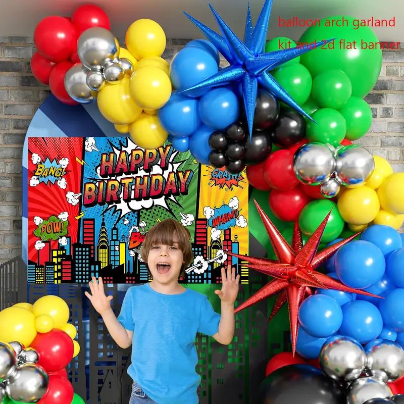 105 Parça Renkli Balon Zinciri Parti Süsleme Kiti - MAKKA