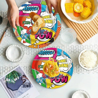 120 Parça Süper Kahraman Temalı Tek Kullanımlık Parti Sofra Seti - MAKKA