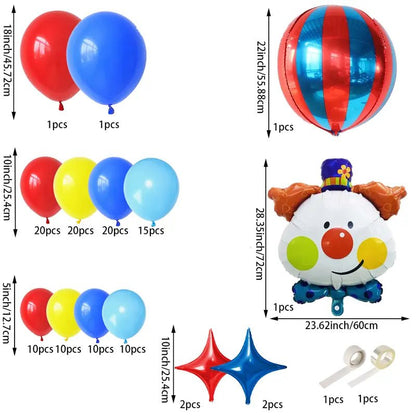 125 Parça Çiftli Yuvarlak ve Folyo Balon Zincir Seti - MAKKA
