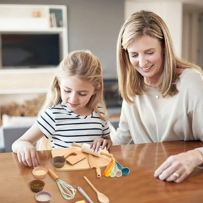 Montessori Tavşan Temalı Ahşap Mutfak Seti Çocuk Eğitici Oyuncak - MAKKA