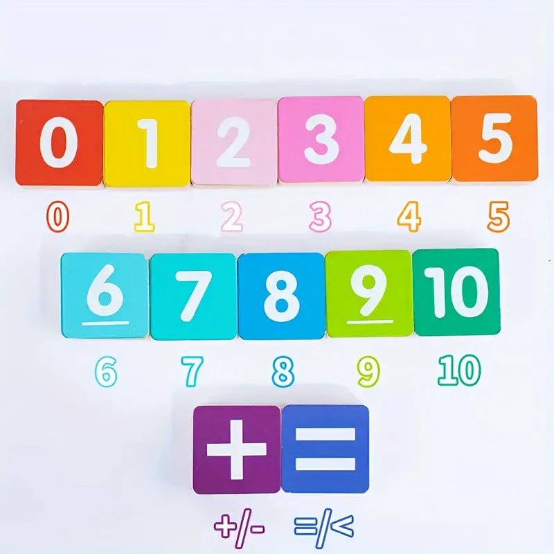 13 Blok Sayma Tahtası Kartlı Matematik Toplama Çıkarma Eğitim Seti - MAKKA