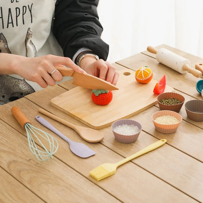 Montessori Tavşan Temalı Ahşap Mutfak Seti Çocuk Eğitici Oyuncak - MAKKA