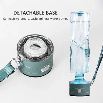 1.5L Hidrojen Zengin Taşınabilir Spor Su Şişesi USB Şarjlı PEM - MAKKA
