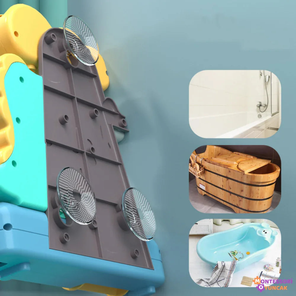 Montessori Dinozor Banyo Oyuncağı Yüzen Yumuşak BPA'sız Renkli Eğitici - MAKKA