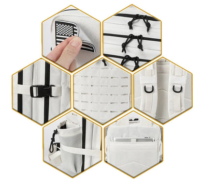 25L/45L Taktik Sırt Çantası Dayanıklı Çok Bölmeli Fermuarlı - MAKKA