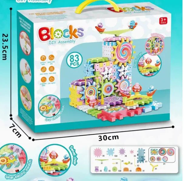 263 Parçalı Motorlu STEM Dişli Seti Eğitici Yaratıcı Oyuncak - MAKKA