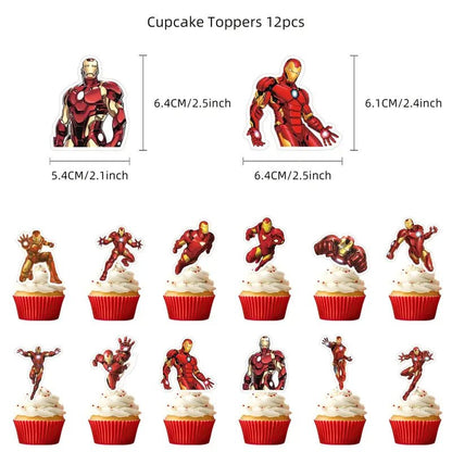 32 Parça Erkek Temalı Parti Süsleme Seti, Afiş ve Bayraklar - MAKKA