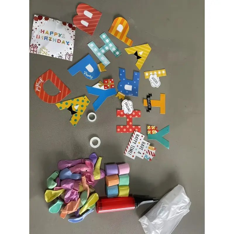 32 Parça Pastel Balon Zinciri Parti Seti Doğum Günü Şarjlı - MAKKA