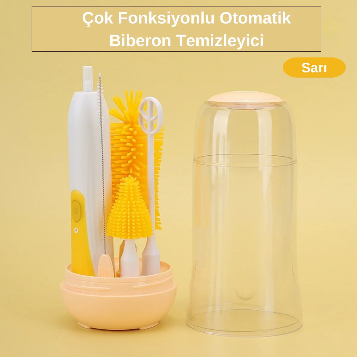 Çok Fonksiyonlu Otomatik Biberon Temizleyici - Taşınabilir Hijyen Makinesi