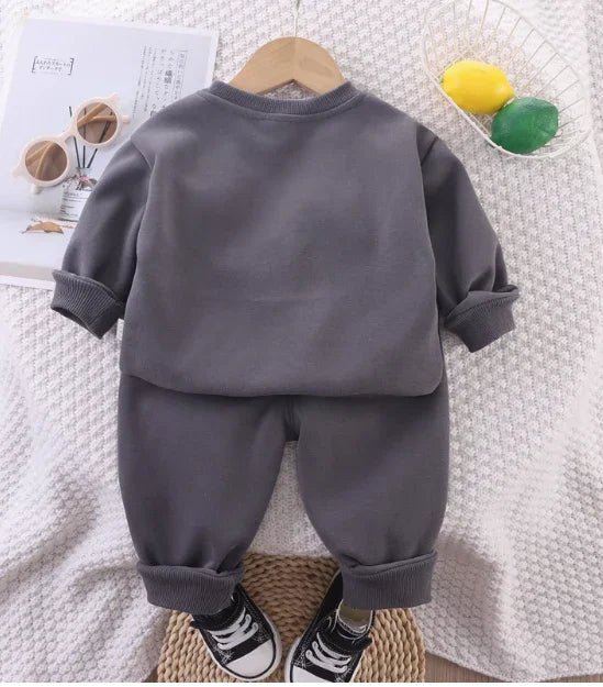 3D Baskılı Erkek Çocuk Uzun Kollu Rahat Pamuk Takım - MAKKA