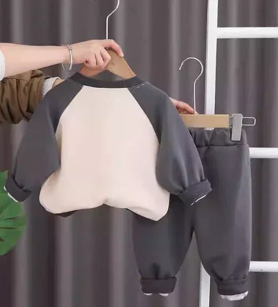 3D Baskılı Gri Erkek Çocuk Takım 1 - 5 Yaş Rahat Esnek - MAKKA