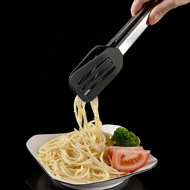 3'lü Isıya Dayanıklı Silikon Mutfak Maşası, Paslanmaz Çelik Şişlerle - MAKKA