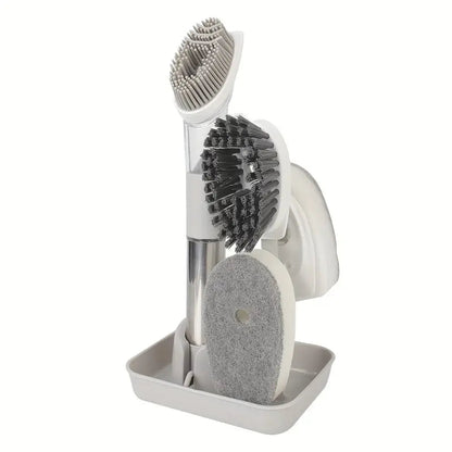 3'ü 1 Arada Uzun Saplı Süngerli Sıvı Dağıtıcı Mutfak Fırçası - MAKKA