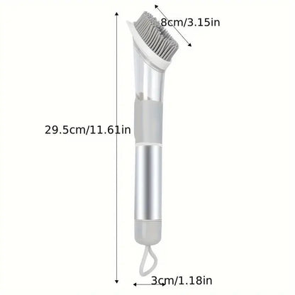 3'ü 1 Arada Uzun Saplı Süngerli Sıvı Dağıtıcı Mutfak Fırçası - MAKKA