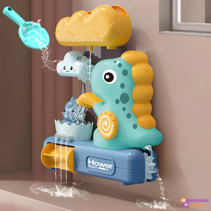 Montessori Dinozor Banyo Oyuncağı Yüzen Yumuşak BPA'sız Renkli Eğitici - MAKKA