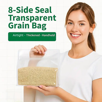 50'li Şeffaf PET/PE Ayakta Saklama Poşetleri Kilitli Fermuarlı - MAKKA