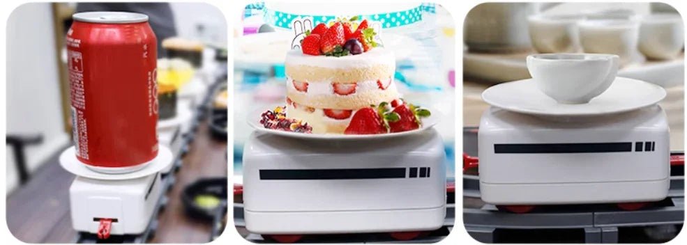 56 Parça 5 Bölmeli Deluxe Çocuk Tren Şeklinde Yemek Tabağı, BPA'sız, Kaymaz - MAKKA